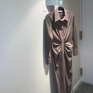 Wool Crepe Dress (very flattering)